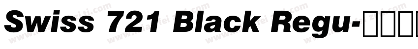 Swiss 721 Black Regu字体转换